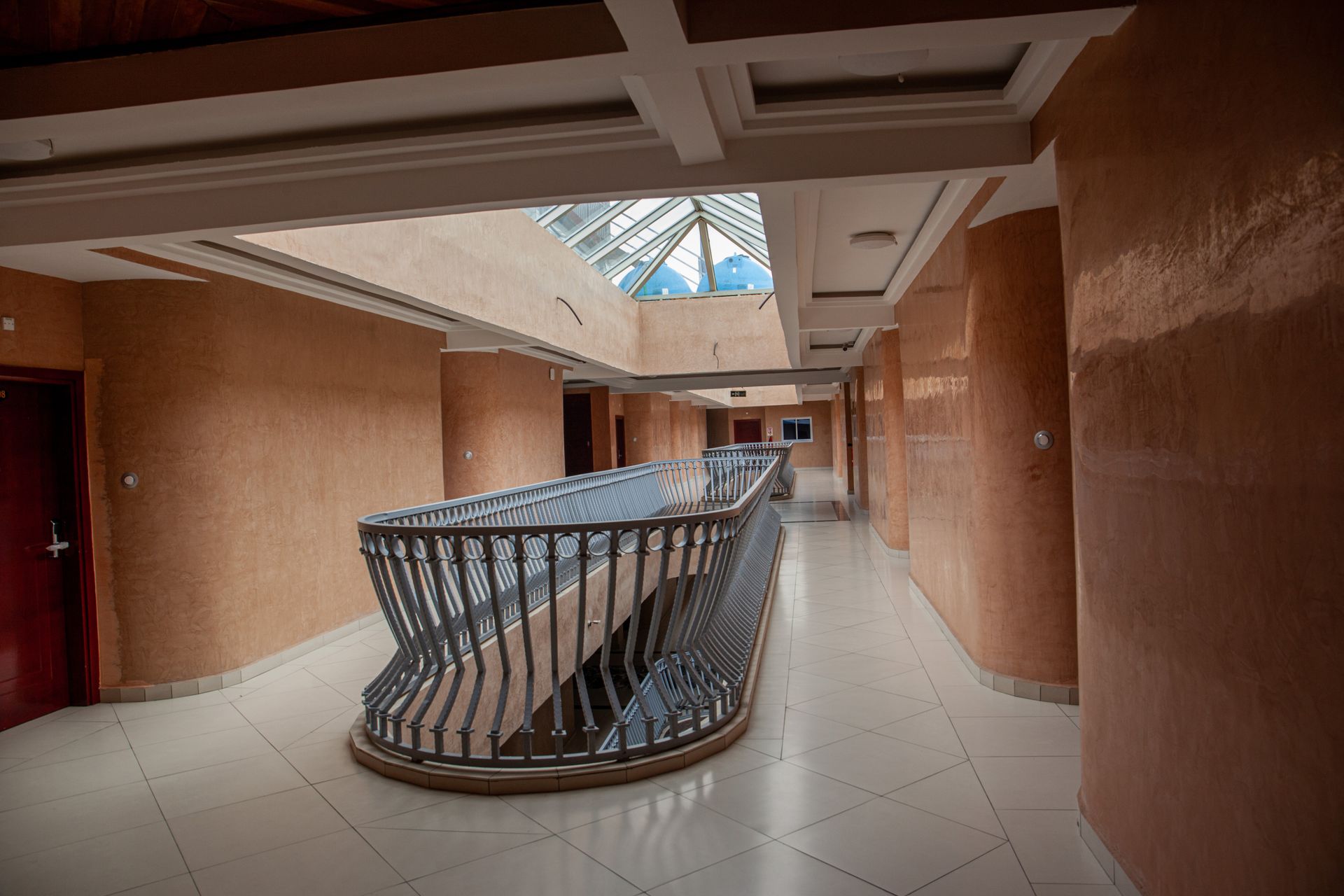 Couloir chambre Hôtel Mickel